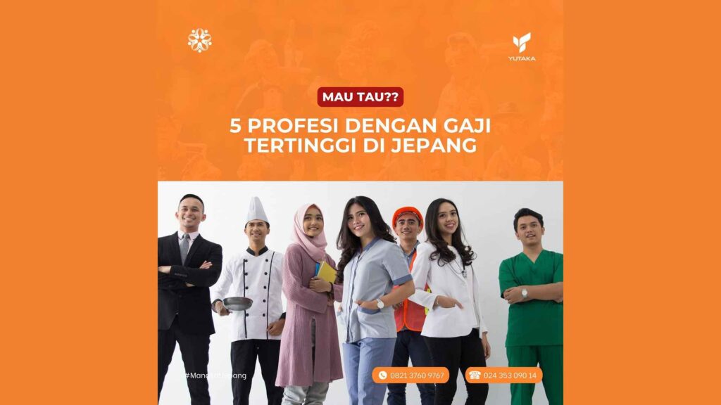 5 Profesi dengan Gaji Tertinggi di Jepang PT Yutaka Mitra Global